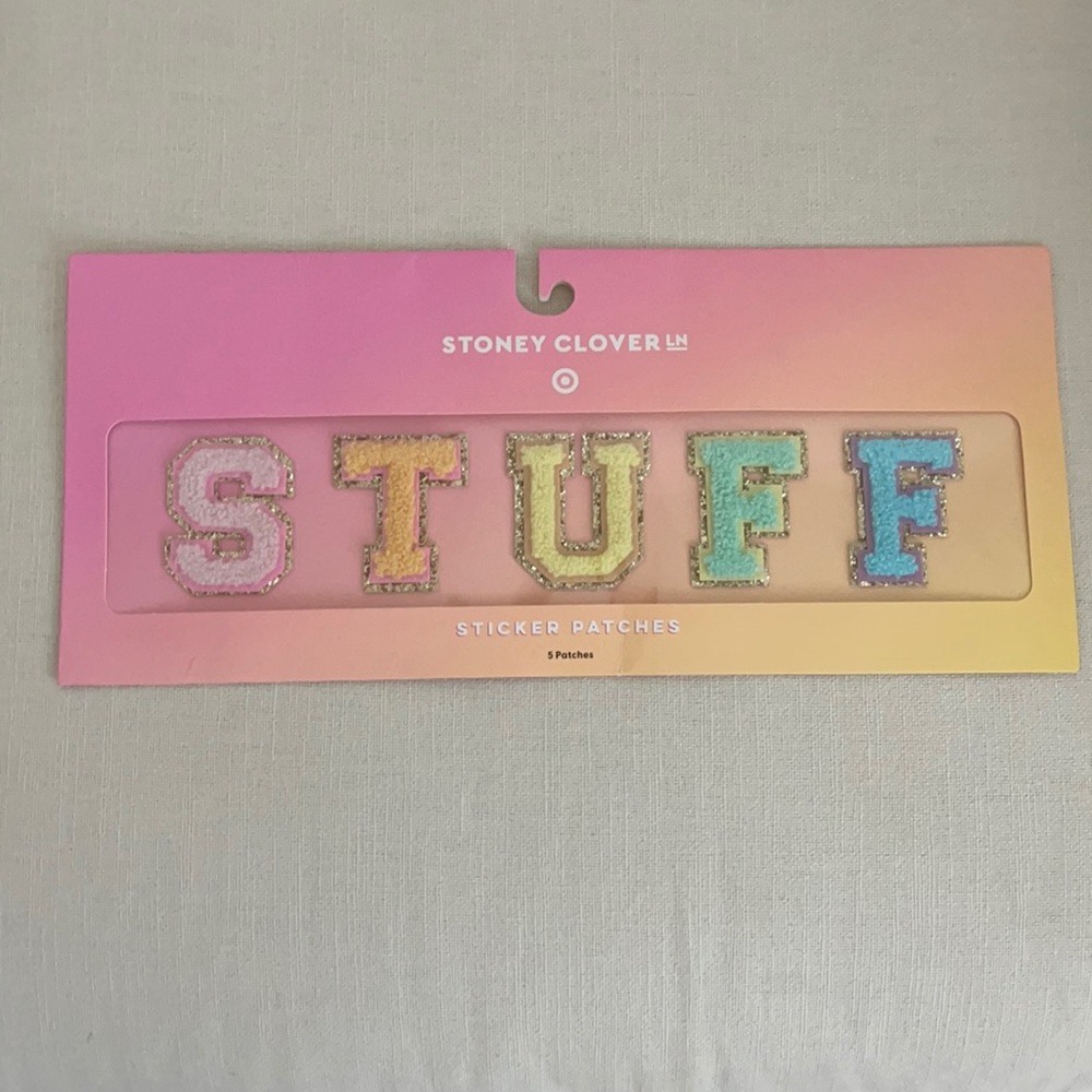 NWT Stoney Clover Lane x Target “STUFF” patches